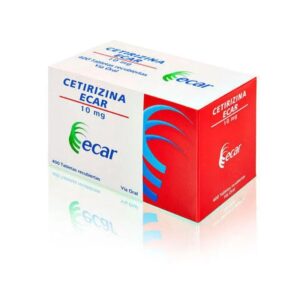 Cetirizina Ecar 10 mg caja por 400 tabletas antihistamínico para alergias