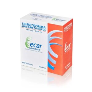 Trimetoprim Sulfa 160/800 mg Caja x 100 tabletas Ecar | Antibacteriano de amplio espectro