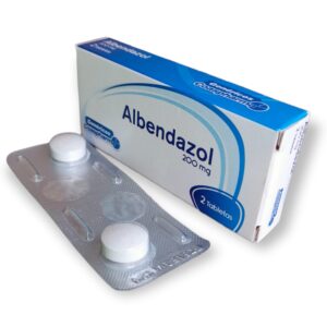 Albendazol 200 mg Caja x 2 tabletas Coaspharma | Antiparasitario oral