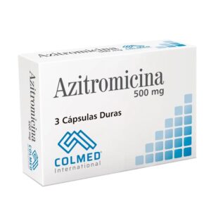 Azitromicina 500 mg Colmed — Caja x 3 tabletas | Antibiótico de amplio espectro