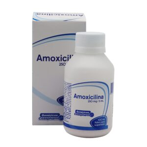 Amoxicilina 250 mg/5 mL Suspensión oral — Frasco 60 mL Coaspharma | Antibiótico pediátrico y adulto