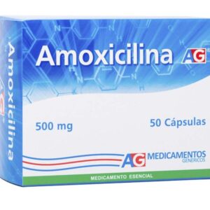 Amoxicilina 500 mg — Caja x 50 cápsulas AG | Antibiótico de amplio espectro
