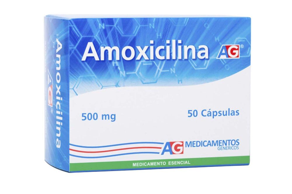 Amoxicilina 500 mg — Caja x 50 cápsulas AG | Antibiótico de amplio espectro