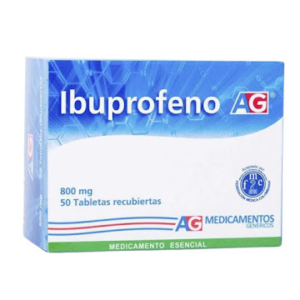 Ibuprofeno 800 mg — Caja x 50 cápsulas AG | Antiinflamatorio potente de alta dosis