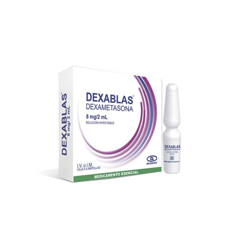 Dexametasona 8 mg Ampolla × 5 — Blaskov (Dexablas) | Corticoide inyectable