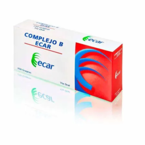 Complejo B — Caja x 250 grageas Ecar | Vitaminas B (Tiamina, Riboflavina, Piridoxina, Niacinamida)