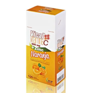 Vical Vitamina C + Zinc 500 mg + 5 mg — Caja x 100 tabletas Ecar