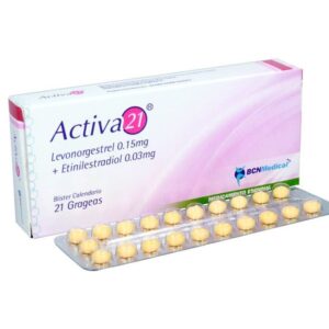 ACTIVA 21 — Caja x 21 grageas | Anticonceptivo oral combinado (Levonorgestrel + Etinilestradiol)
