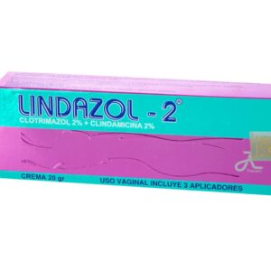 Lindazol-2 Crema Vaginal — Caja x 3 aplicadores Ruecam | Clotrimazol + Clindamicina