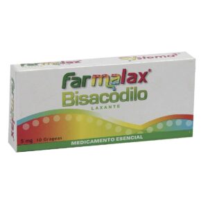 FARMALAX 5 mg — Caja x 10 grageas (Bisacodilo) | Laxante estimulante Ecar