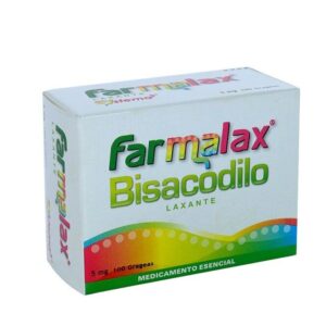 FARMALAX 5 mg — Caja x 100 grageas (Bisacodilo) | Laxante estimulante Ecar