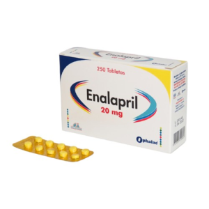 Enalapril 20 mg – Caja x 30 tabletas | Antihipertensivo Anglopharma