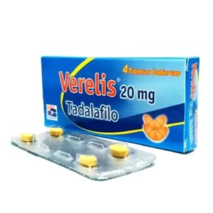 Verelis 20 mg – Caja x 4 tabletas | Tadalafilo para Disfunción Eréctil – Labquifar